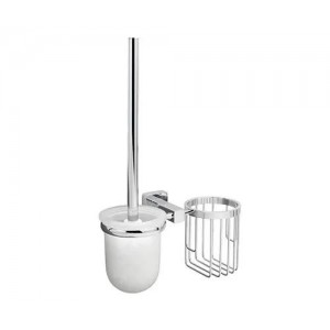 WasserKRAFT Lippe K-6535 ершик для унитаза с держателем освежителя, матовое стекло/хром WasserKRAFT Lippe K-6535 ершик для унитаза с держателем освежителя, матовое стекло/хром