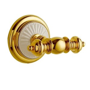 Boheme PALAZZO 10106 крючок двойной, золото/белый