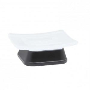 WasserKRAFT Amper K-5429BLACK мыльница, матовое стекло/черный