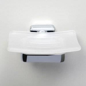 WasserKRAFT Dill K-3929 мыльница, матовое стекло/хром