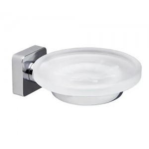 WasserKRAFT Lippe K-6529 мыльница настенная, матовое стекло/хром