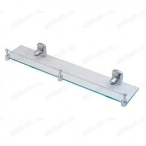 WasserKRAFT Oder K-3044 полка стеклянная с бортом, хром