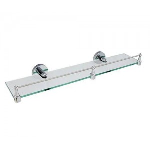 WasserKRAFT Rhein K-6244 полка стеклянная с бортом, хром