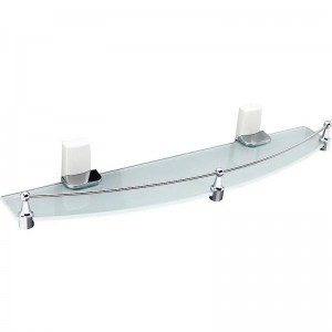 Стеклянная полка WasserKRAFT Leine K-5044W хром белая