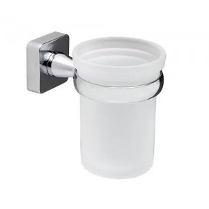 WasserKRAFT Lippe K-6528 подстаканник настенный, матовое стекло/хром