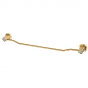 Держатель полотенец Boheme Royal Cristal 10922-G 63 см, золото