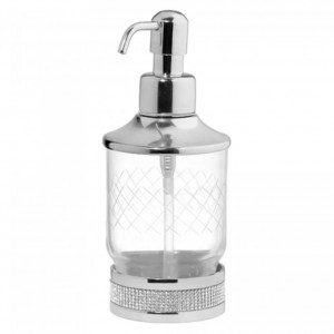 Дозатор для жидкого мыла Boheme Royal Cristal 10929-CR настольный, хром