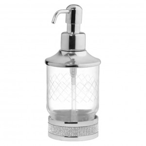Дозатор для жидкого мыла Boheme Royal Cristal 10929-CR-B настольный, хром
