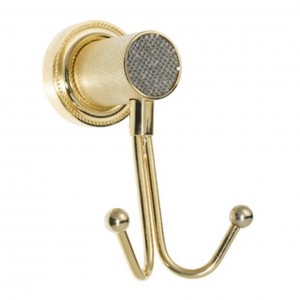 Крючок Boheme Royal Cristal 10926-G-B двойной, золото