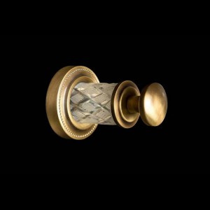 Крючок Boheme Murano Crystal 10906-CRST-BR одинарный бронза