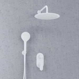 Встраиваемый комплект для душа с верхней душевой насадкой и лейкой WasserKRAFT  (A85155), белый
