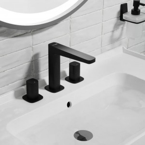 Встраиваемый смеситель для раковины WasserKRAFT Nuthe 9100 (9135), черный