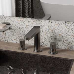 Встраиваемый смеситель для раковины WasserKRAFT Tauber 6400 (6435), никель