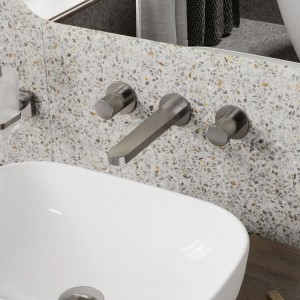 Встраиваемый смеситель для раковины WasserKRAFT Tauber 6400 (6445), никель