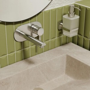Встраиваемый смеситель для раковины WasserKRAFT Wern 4200 (4230), никель