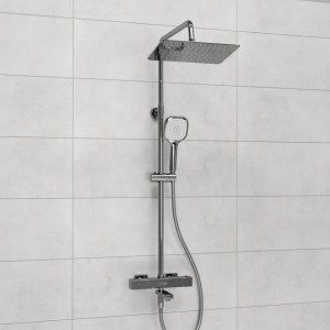 Душевая система с термостатическим смесителем WasserKRAFT  (A199.069.065.087.CH Thermo), хром