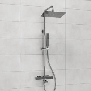 Душевая система с термостатическим смесителем WasserKRAFT  (A199.069.103.087.CH Thermo), хром
