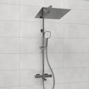Душевая система с термостатическим смесителем WasserKRAFT  (A199.119.065.087.CH Thermo), хром