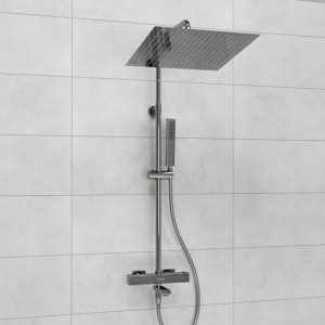 Душевая система с термостатическим смесителем WasserKRAFT  (A199.119.103.087.CH Thermo), хром
