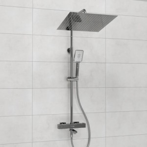 Душевая система с термостатическим смесителем WasserKRAFT  (A199.119.126.087.CH Thermo), хром