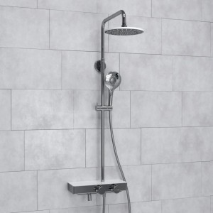Душевая система с термостатическим смесителем WasserKRAFT Aller 1060WHITE (A113.067.101.CH Thermo), хром