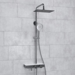 Душевая система с термостатическим смесителем WasserKRAFT Aller 1060WHITE (A113.069.127.CH Thermo), хром