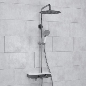 Душевая система с термостатическим смесителем WasserKRAFT Aller 1060WHITE (A113.116.058.CH Thermo), хром