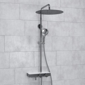 Душевая система с термостатическим смесителем WasserKRAFT Aller 1060WHITE (A113.117.101.CH Thermo), хром