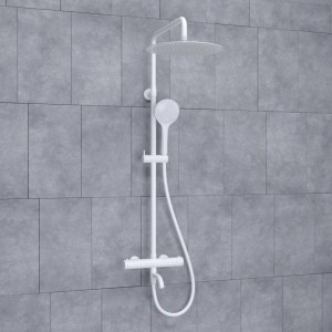 Душевая система с термостатическим смесителем WasserKRAFT Mindel 8500 (A188.161.155.WM Thermo), белый