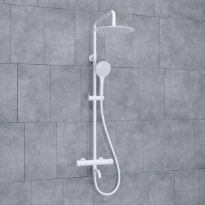 Душевая система с термостатическим смесителем WasserKRAFT Mindel 8500 (A188.257.155.WM Thermo), белый