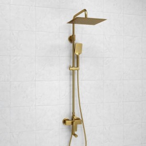 Душевая система со смесителем WasserKRAFT Aisch 5500 (A155.260.201.BG), матовое золото