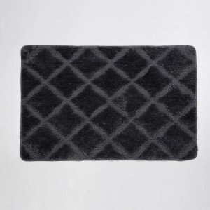 Коврик для ванной комнаты 900х600 WasserKRAFT Lippe BM-6512 Charcoal Gray