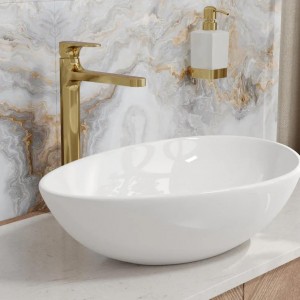 Смеситель для раковины WasserKRAFT Neckar 2100 (2103H), глянцевое золото