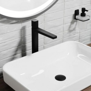 Смеситель для умывальника WasserKRAFT Nuthe 9100 (9103H), черный