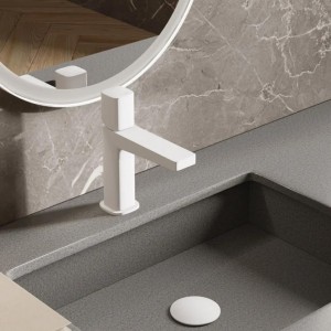 Смеситель для умывальника WasserKRAFT Saale 9500 (9503), белый