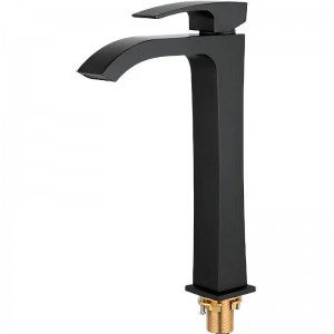 Смеситель для раковины Gappo G07-6 G1007-86 черный матовый