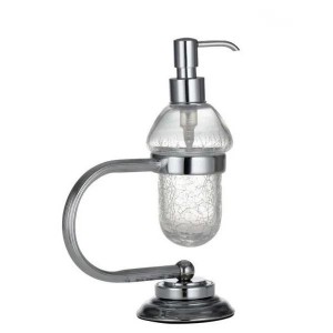 Дозатор жидкого мыла Boheme Murano 10909-CR хром настольный