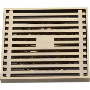 Трап для душа Gappo G81004-4 с решеткой бронза