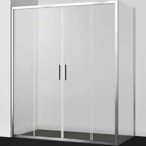 Душевой угол WasserKRAFT Lippe 170x80 45S53 пр-ль серебристый стекло прозрачное