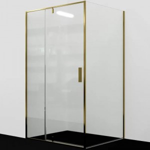 Душевой угол WasserKRAFT Aisch 120x80 55P06 пр-ль матовое золото стекло прозрачное