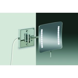 Зеркало косметическое увеличительное с подсветкой LED Холодный свет 5X WINDISCH 99857/1CR хром 200