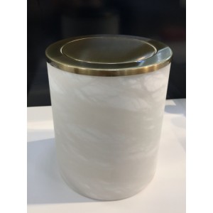 Бачок для мусора с крышкой WINDISCH ALABASTER 89815OW бронза 185x215