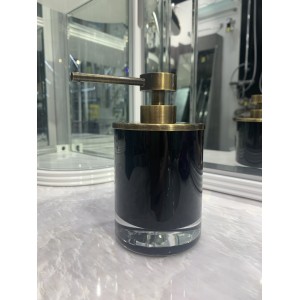Дозатор для мыла настольный WINDISCH FASHION 90435NOW черный/бронза 80х135