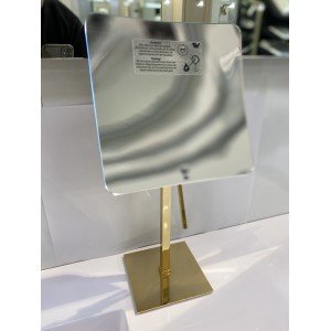 Зеркало косметическое увеличительное настольное 3X WINDISCH 99227O золото 200x200 h350/450