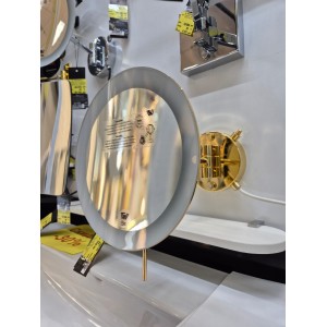 Зеркало косметическое увеличительное с подсветкой LED Теплый свет 5X WINDISCH 99654/1O золото d200 L