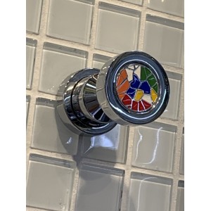 Крючок WINDISCH GAUDI ROUND 86409CRC хром/цветной 30x50