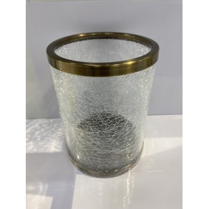 Бачок для мусора WINDISCH ADDITION CRACKED CRYSTAL GLASS 891O33OW бронза d190h245