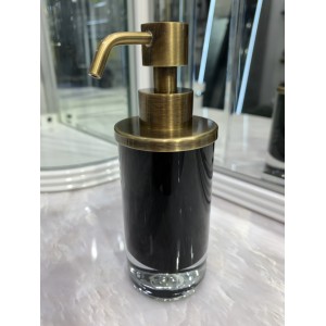 Дозатор для мыла настольный WINDISCH FASHION 90464NOW черный/бронза 52х150