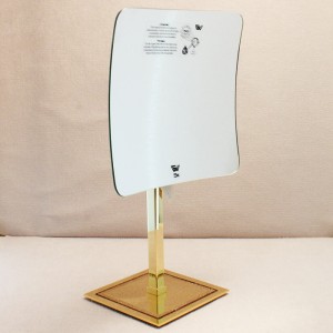Зеркало увеличительное настольное 5X WINDISCH SHINE LIGHT 99537O золото 200х200 h350/45
